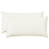 vidaXL Cushion Cover 2 pcs HOUTEN White 40 x 80 cm Faux Linen