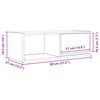 vidaXL TV Cabinets 2 pcs White 80x31x25.5 cm Engineered Wood