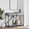vidaXL Console Table Grey Sonoma 100x39x78.5 cm Engineered Wood