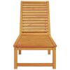 vidaXL Sun Lounger Reclining Brown 53 x 202 x 89cm Solid Acacia wood