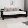 vidaXL Pull-out Day Bed without Mattress Black 2x(90x200) cm