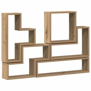 vidaXL Wall Shelf Wall-Mounted Artisan Oak 96 x 12 x 64 cm