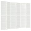 vidaXL Folding 6-Panel Room Divider Japanese Style 240x170 cm White