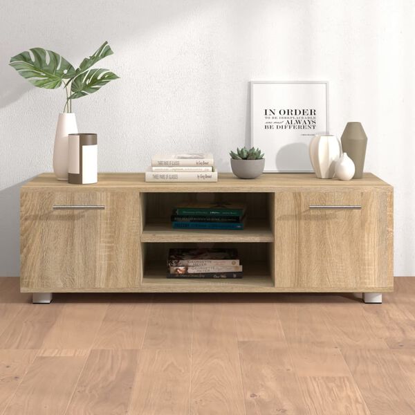 vidaXL TV Cabinet Sonoma Oak 110x40x35 cm Engineered Wood