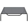 vidaXL Elevated Dog Bed Grey 130x80x20 cm Textilene and Steel