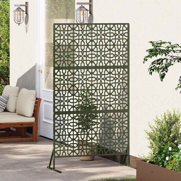 vidaXL Privacy Screen Olive 100 x 50 x 180 cm Steel