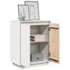 vidaXL Sideboard White 60x34x75 cm Solid Wood Pine
