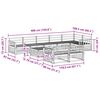 vidaXL Outdoor Sofa Set 9 pcs Natural
