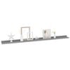 vidaXL Wall Shelves 4 pcs Grey 115x9x3 cm