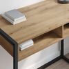vidaXL Desk with Storage Artisian Oak 100 x 50 x 75 cm Engineered Wood