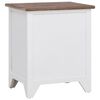 vidaXL Nightstand 2 pcs with 2 Drawers Brown and White
