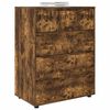 vidaXL Storage Cabinets 2 pcs Smoked Oak 80 x 48 x 105 cm