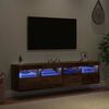 vidaXL TV Wall Cabinets 2 pcs Old Wood 80 x 30 x 40 cm Engineered Wood