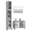 vidaXL 3 Piece Bathroom Furniture Set Concrete Grey Engineered Wood