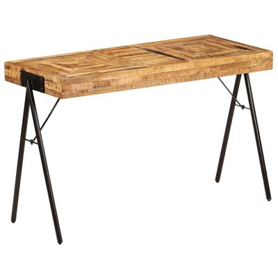 vidaXL Writing Table Solid Mango Wood 118x50x75 cm
