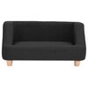vidaXL Dog Sofa Black 95x63x39 cm Linen