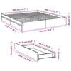 vidaXL Bed Frame with Drawers without Mattress White 200x200 cm