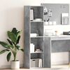 vidaXL Bookcase Concrete Grey 40x30x152 cm Engineered Wood