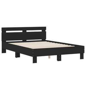 vidaXL Bed Frame without Mattress Black 120x200 cm