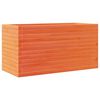 vidaXL Garden Planter Wax Brown 90x40x46 cm Solid Wood Pine