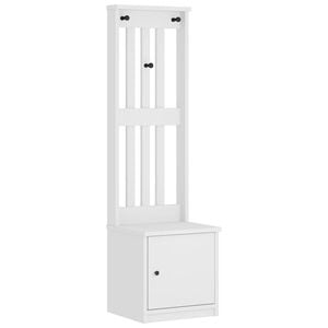 vidaXL Hall Tree SANDNES White 45x40x159.5 cm Solid Wood Pine