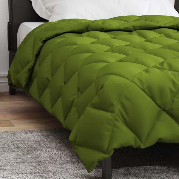 vidaXL Winter Duvet Green 220 x 140 cm Microfiber
