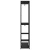 vidaXL Wardrobe Black 90x40x213 cm Metal and Engineered Wood