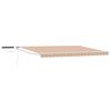 vidaXL Electric Retractable Awning Blue, Orange and White 4 x 3 m