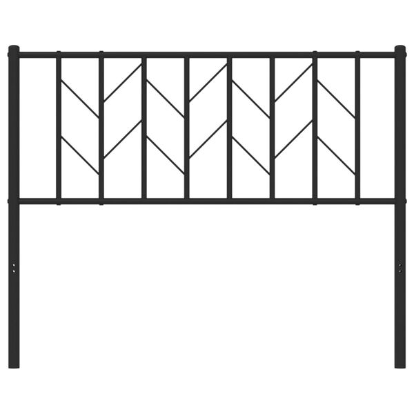vidaXL Metal Headboard Black 107 cm