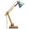 vidaXL Industrial Desk Lamp Multicolour Round 23x18x95 cm E27