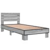 vidaXL Bed Frame without Mattress Grey Sonoma 90x200 cm