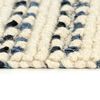 vidaXL Rug Denim Wool 160x230 cm Blue/White