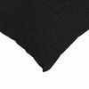 vidaXL Sofa Pillows 2 pcs Black 80 x 40 cm Fabric