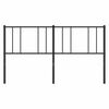vidaXL Metal Replace Headboard Black 180 cm