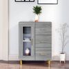 vidaXL Sideboard Grey Sonoma 69,5x34x90 cm Engineered Wood