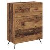 vidaXL Highboard Old Wood 69.5 x 34 x 180 cm Engineered Wood