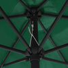vidaXL Garden Parasol with Aluminium Pole 270x246 cm Green
