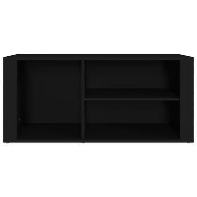 vidaXL Shoe Cabinet Black 100x35x45 cm Engineered Wood