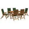 vidaXL 7-Piece Garden Dining Set Natural Solid Acacia Wood
