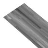 vidaXL Non Self-adhesive PVC Flooring Planks 5.26 m² 2 mm Striped Grey