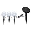 vidaXL Garden Light | Set of 3 | Cool White | Plastic | Small | Solar