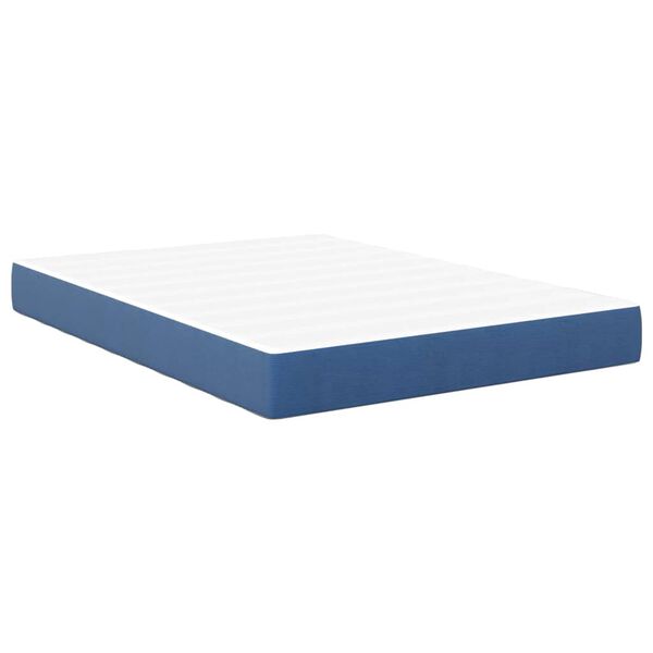 vidaXL Bed Mattress with Mattress Blue 160 x 200 cm Fabric