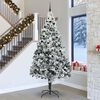 vidaXL Christmas Tree with 300 LEDs with Stand White 300 cm PVC