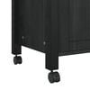 vidaXL Kitchen Trolley Plain Black