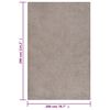 vidaXL Shaggy Rug High Pile Beige 200x290 cm