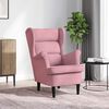 vidaXL Armchair Pink Velvet