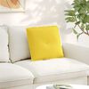vidaXL Back Pillow Light Yellow 50 x 19 x 45 cm Fabric