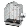 Duvoplus Bird Cage with Accessories Eliza 54x34x75 cm Grey and Black