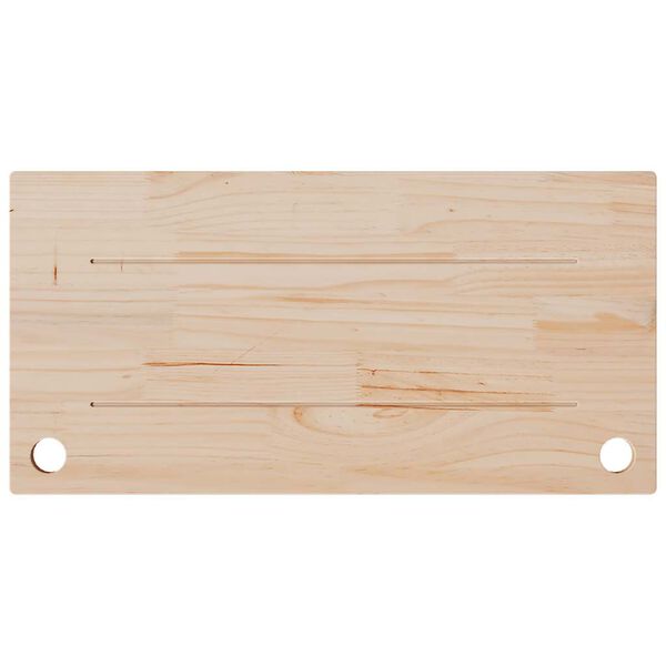 vidaXL Desk Top White 80x40x2.5 cm Solid Wood Pine