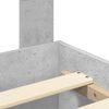 vidaXL Bed Frame Concrete Grey 120 x 190 cm Engineered Wood